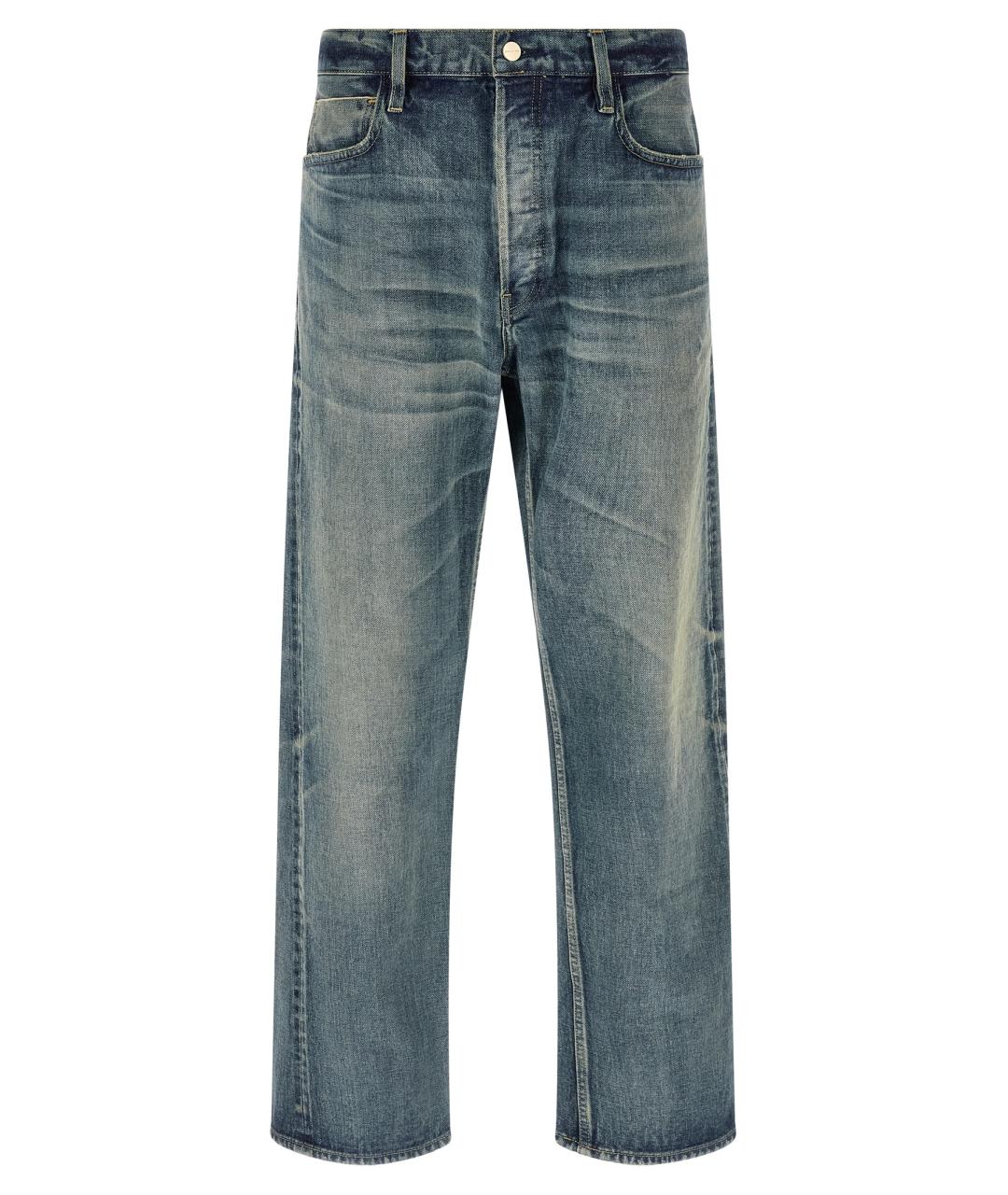 FEAR OF GOD Голубые хлопковые прямые джинсы, фото 1