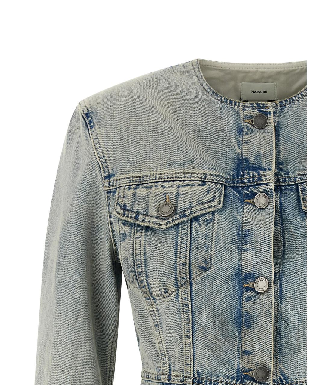 HAIKURE Голубая хлопковая куртка, фото 3