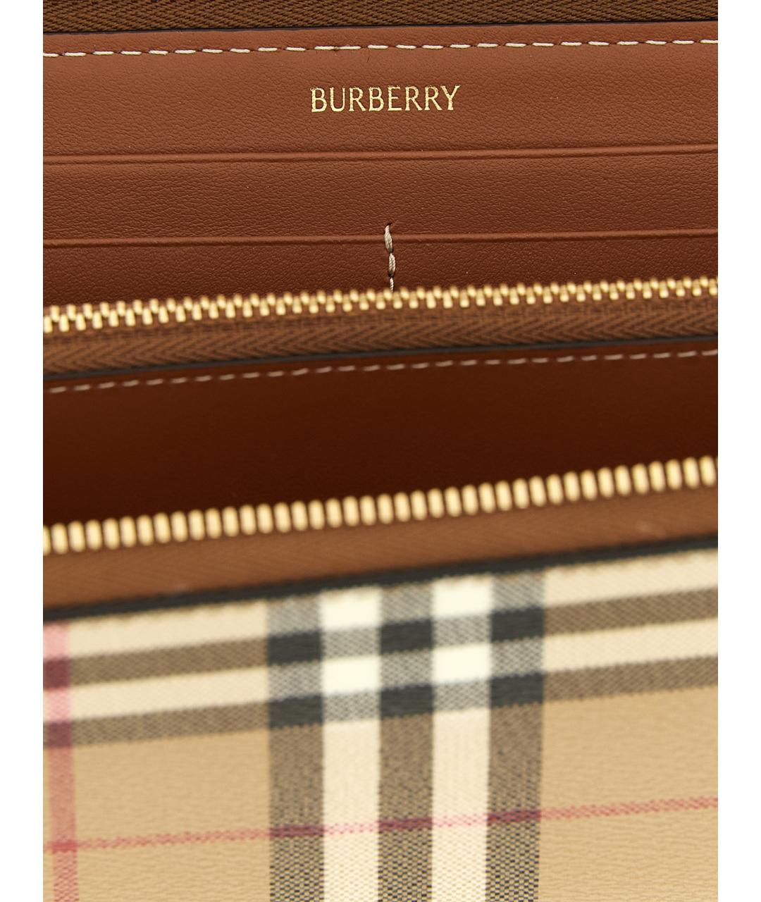 BURBERRY Бежевый кошелек, фото 3