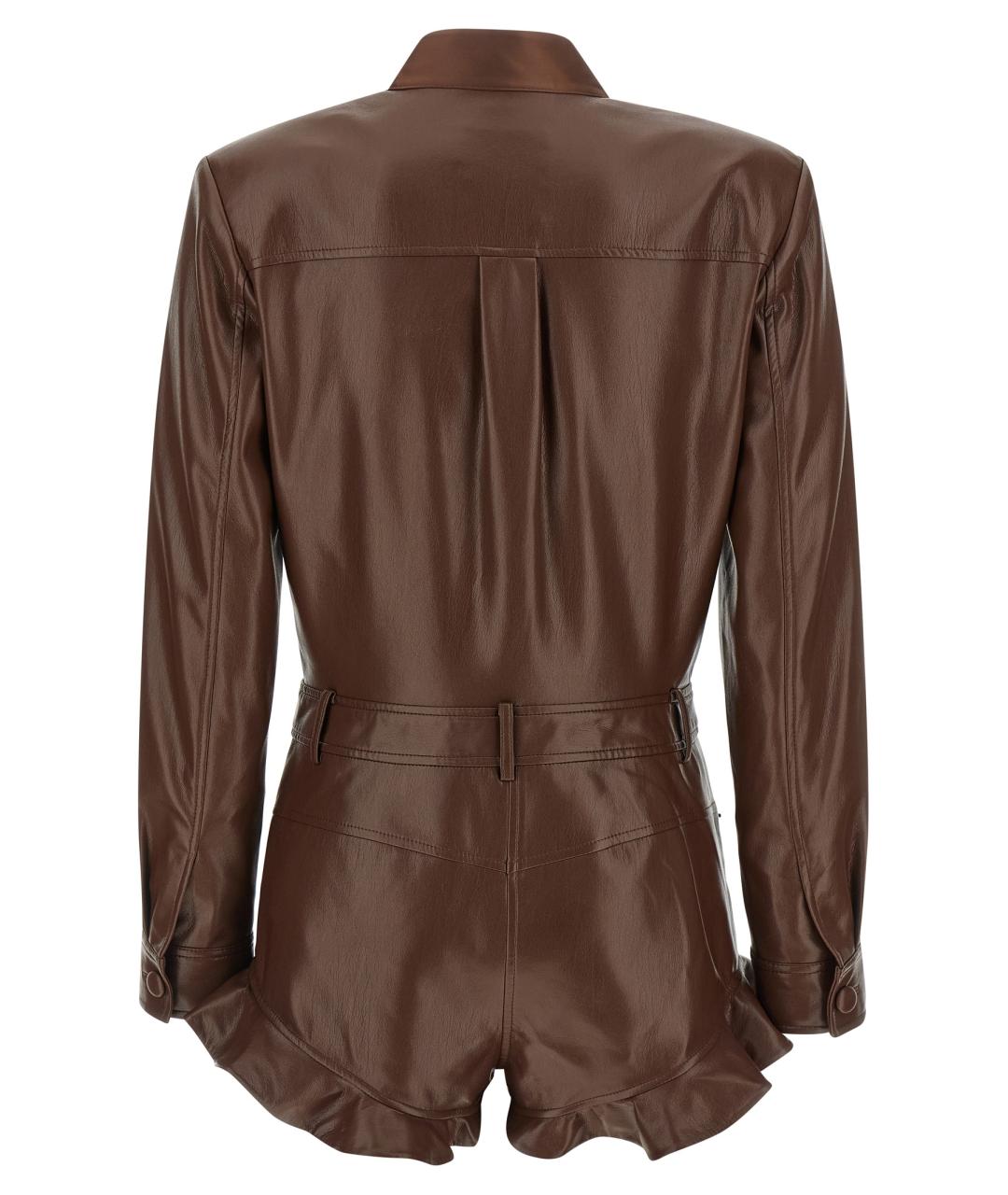 SELF-PORTRAIT Коричневый полиэстеровый комбинезон, фото 2