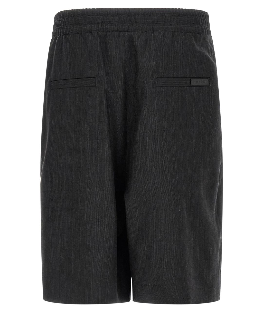 FEAR OF GOD Черные шерстяные шорты, фото 2