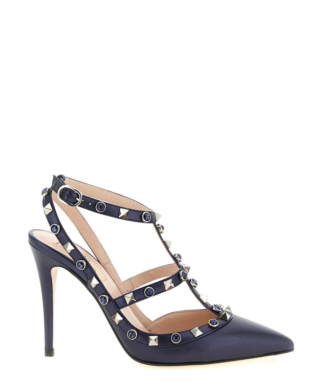 VALENTINO Синие кожаные туфли, фото 1