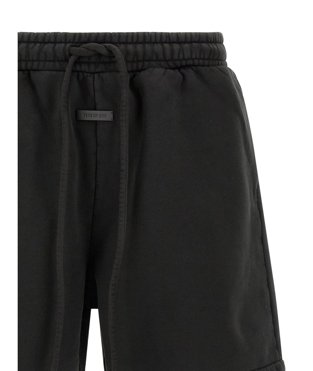 FEAR OF GOD Черные хлопковые шорты, фото 3