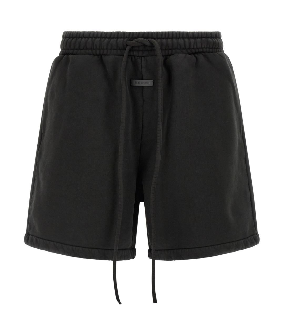 FEAR OF GOD Черные хлопковые шорты, фото 1