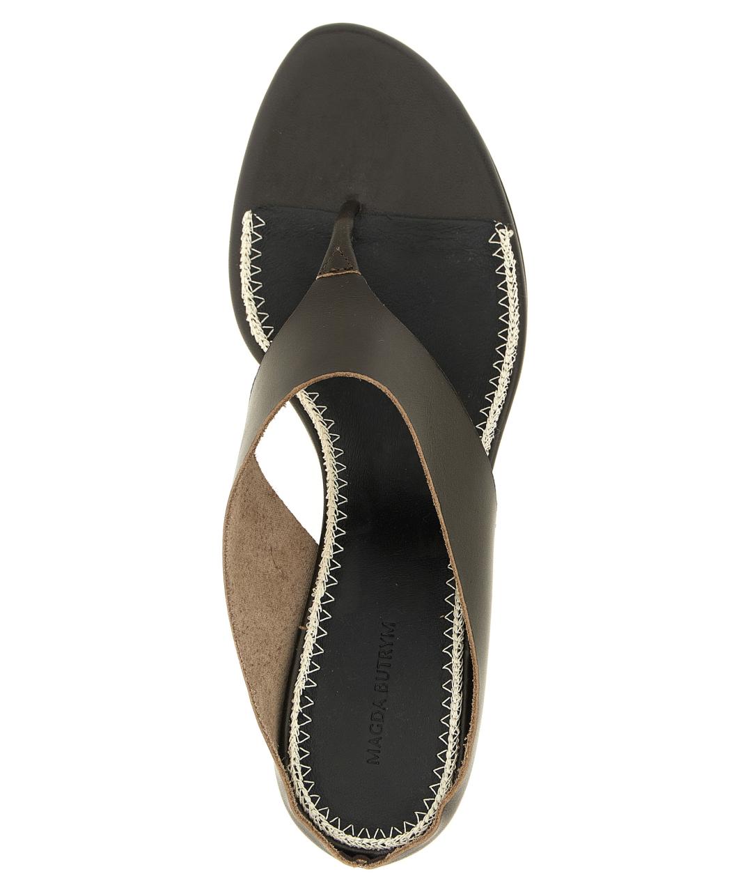 MAGDA BUTRYM Коричневые кожаные сандалии, фото 4