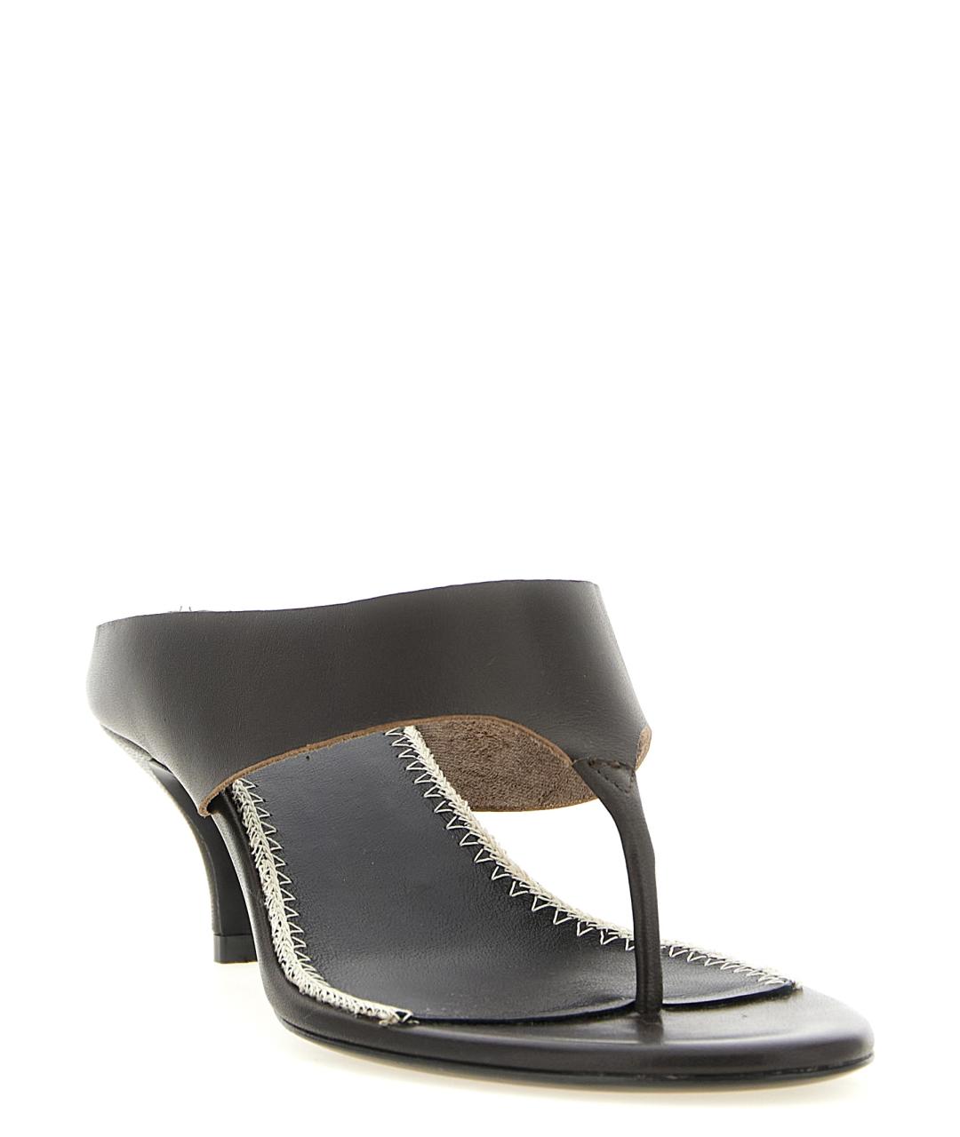 MAGDA BUTRYM Коричневые кожаные сандалии, фото 2