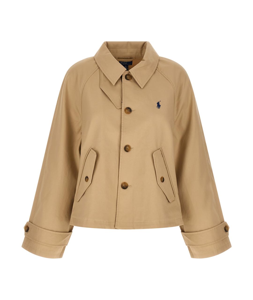 POLO RALPH LAUREN Бежевая хлопковая куртка, фото 1