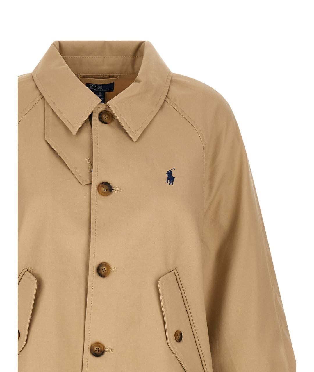 POLO RALPH LAUREN Бежевая хлопковая куртка, фото 3
