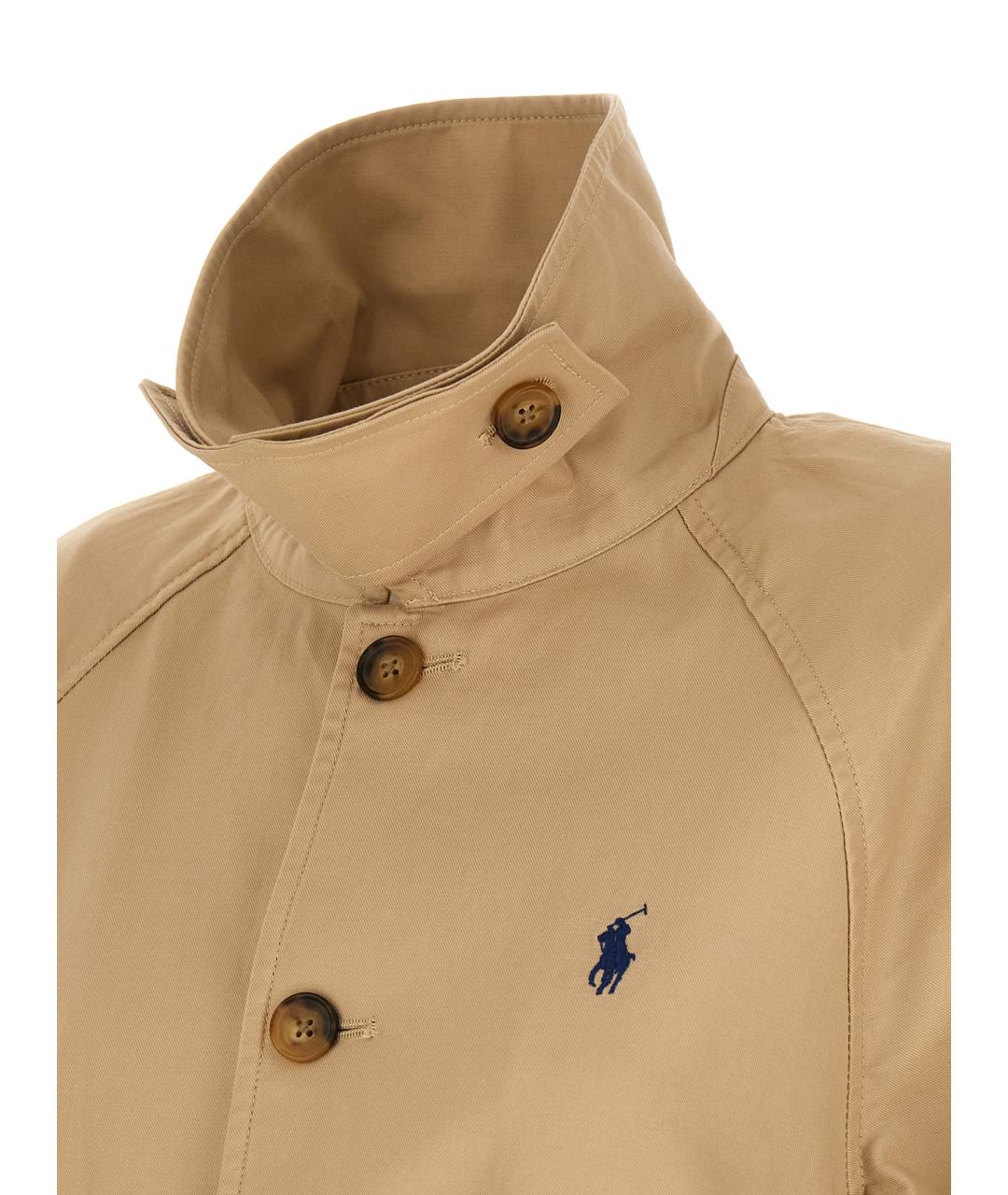 POLO RALPH LAUREN Бежевая хлопковая куртка, фото 5