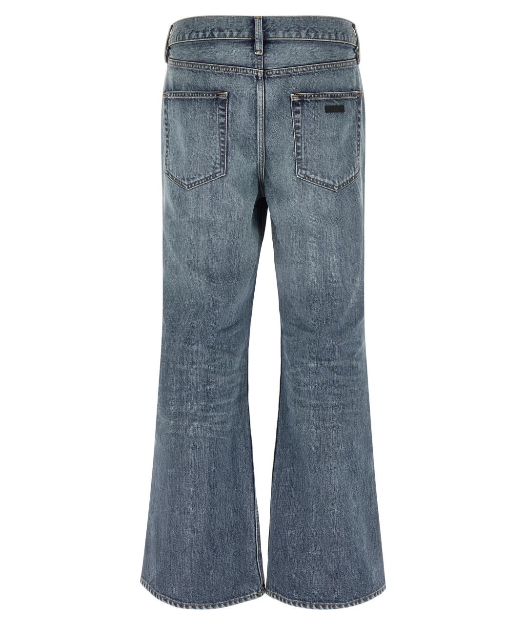 FEAR OF GOD Синие хлопковые прямые джинсы, фото 2