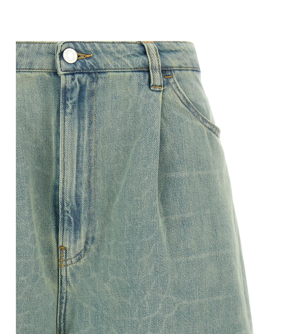 NUDE Голубые хлопковые шорты, фото 3