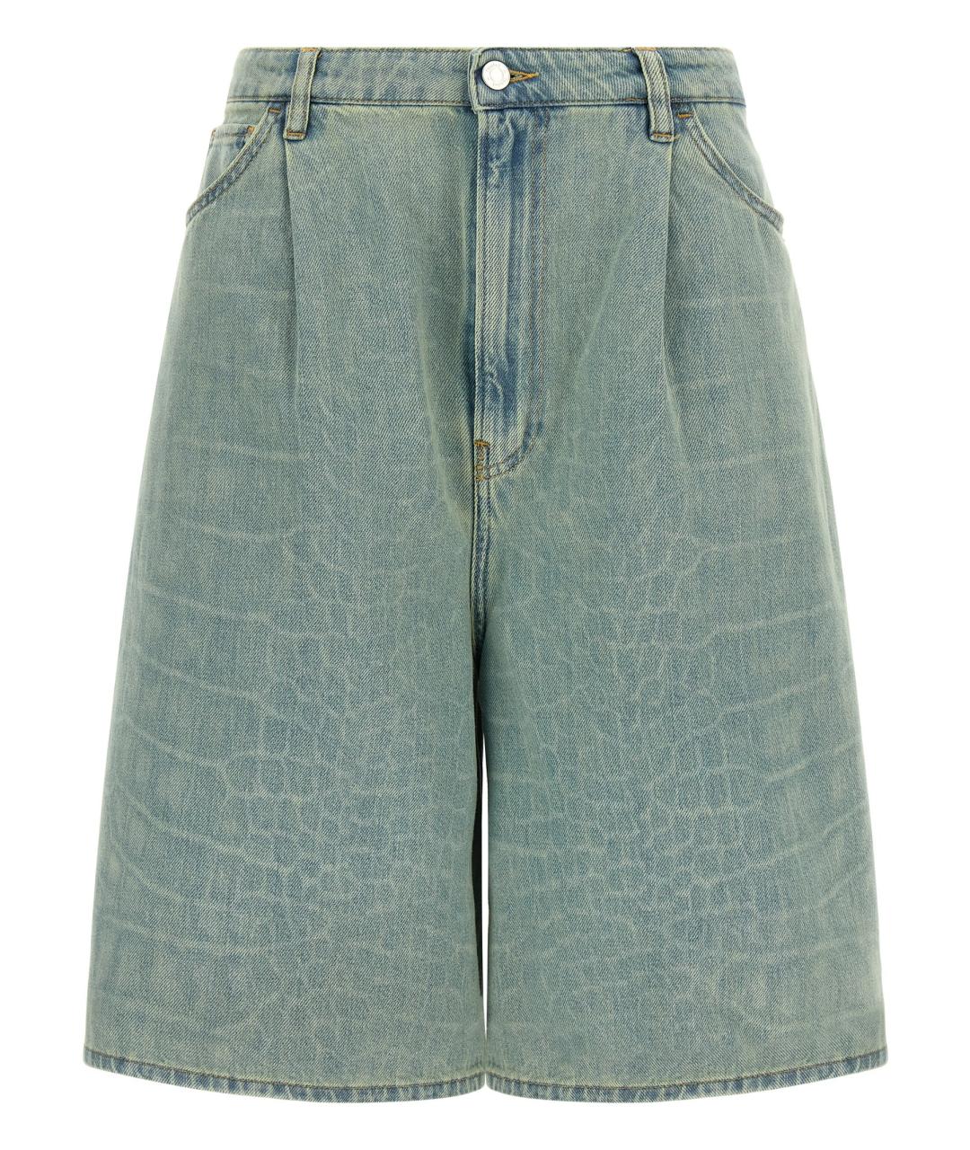 NUDE Голубые хлопковые шорты, фото 1