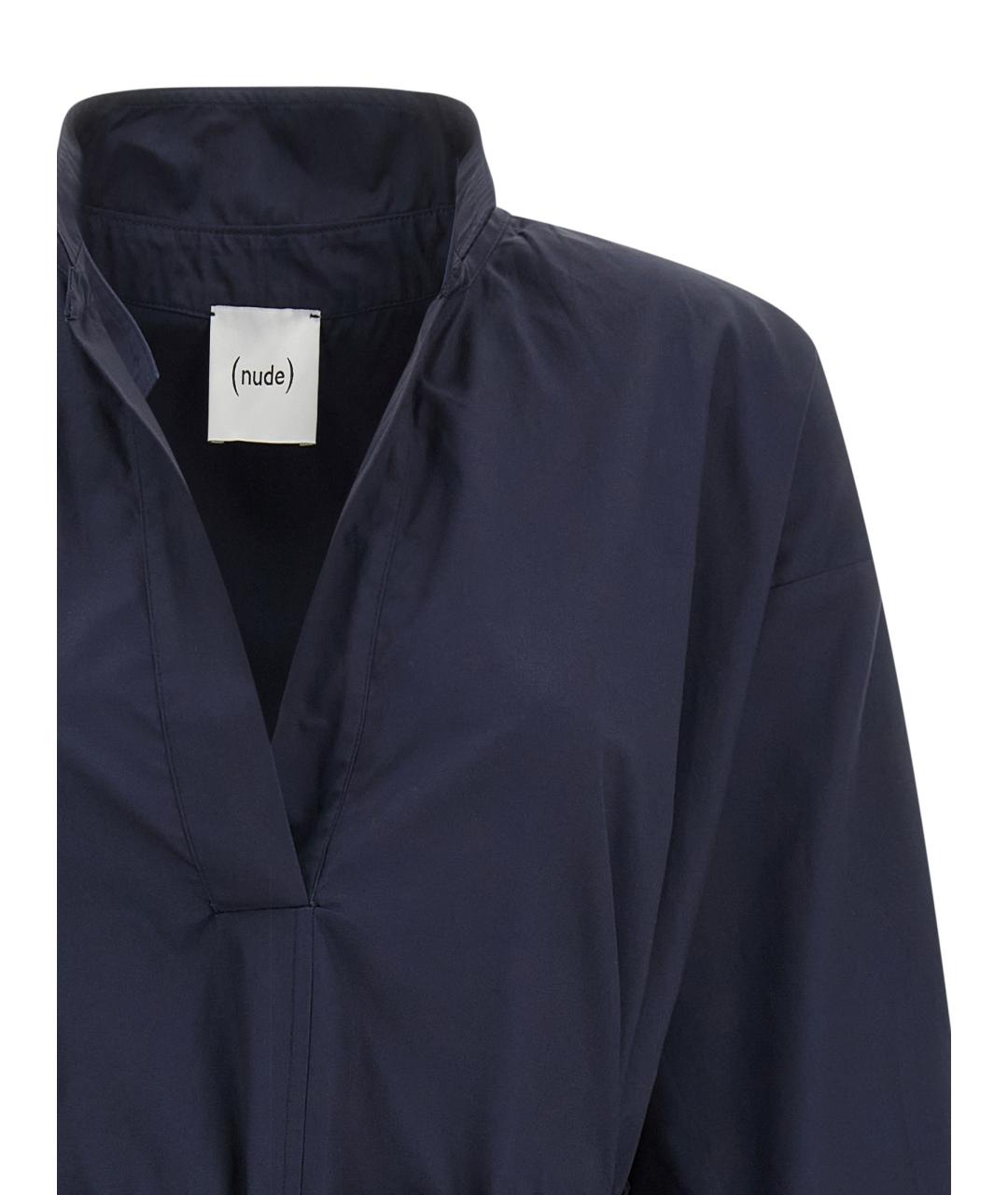 NUDE Синее хлопковое повседневное платье, фото 3