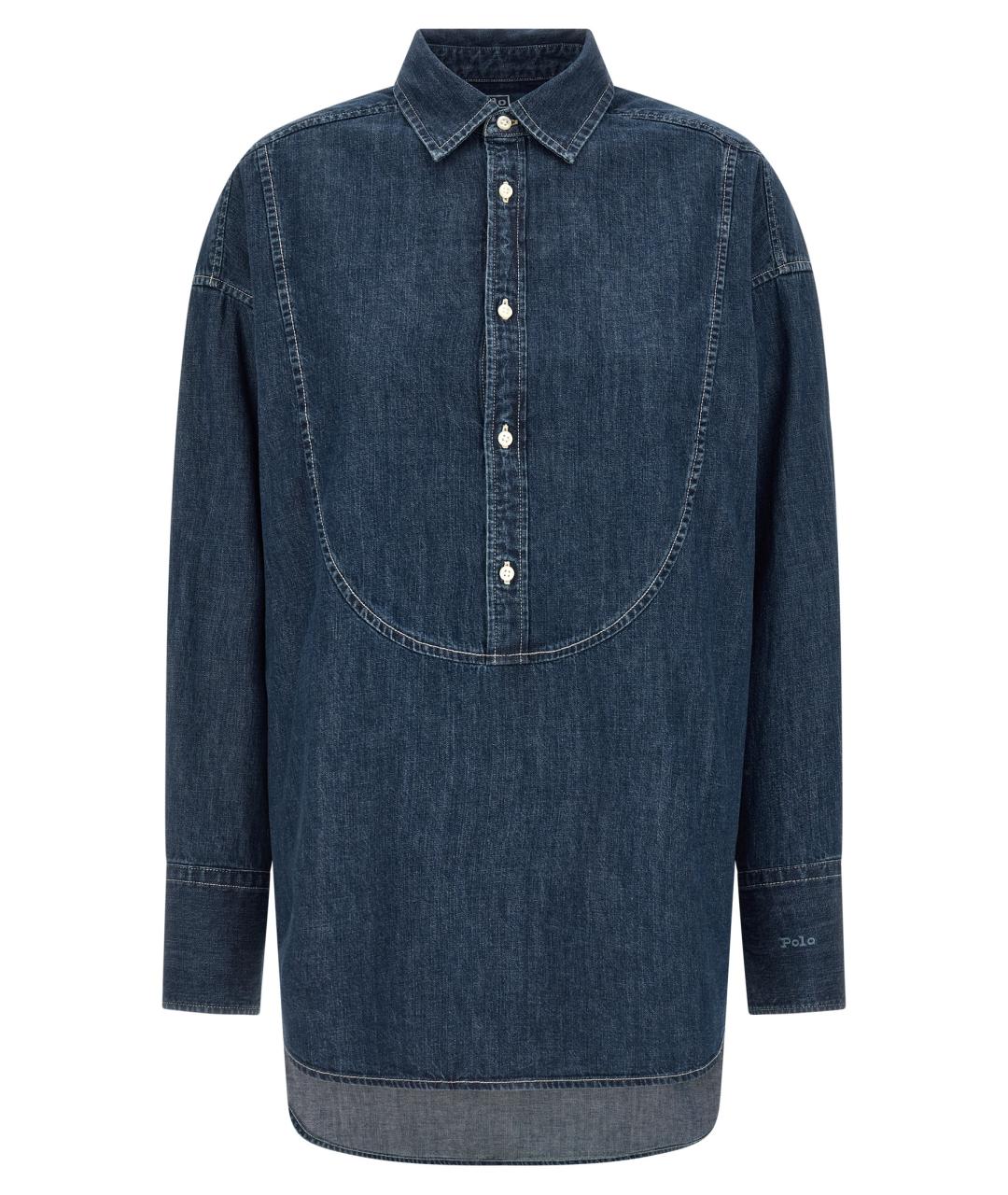 POLO RALPH LAUREN Синяя хлопковая рубашка, фото 1