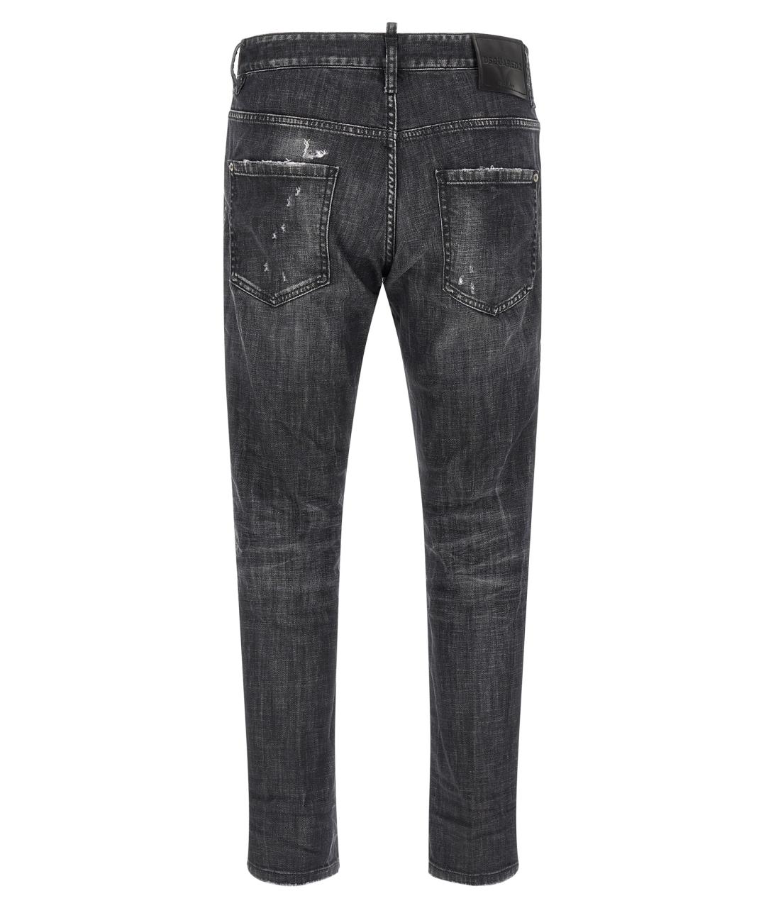 DSQUARED2 Серые хлопковые джинсы скинни, фото 2