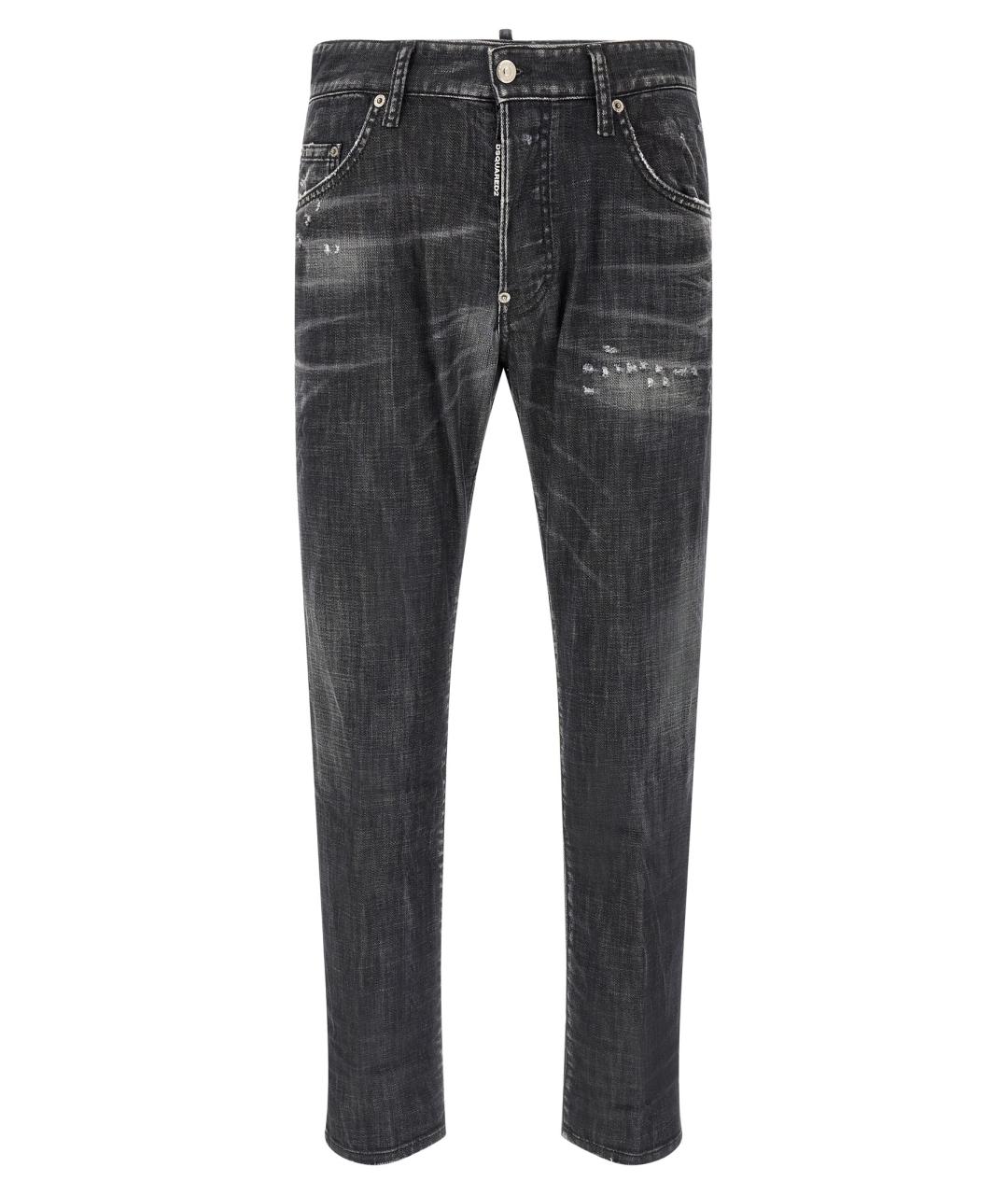 DSQUARED2 Серые хлопковые джинсы скинни, фото 1