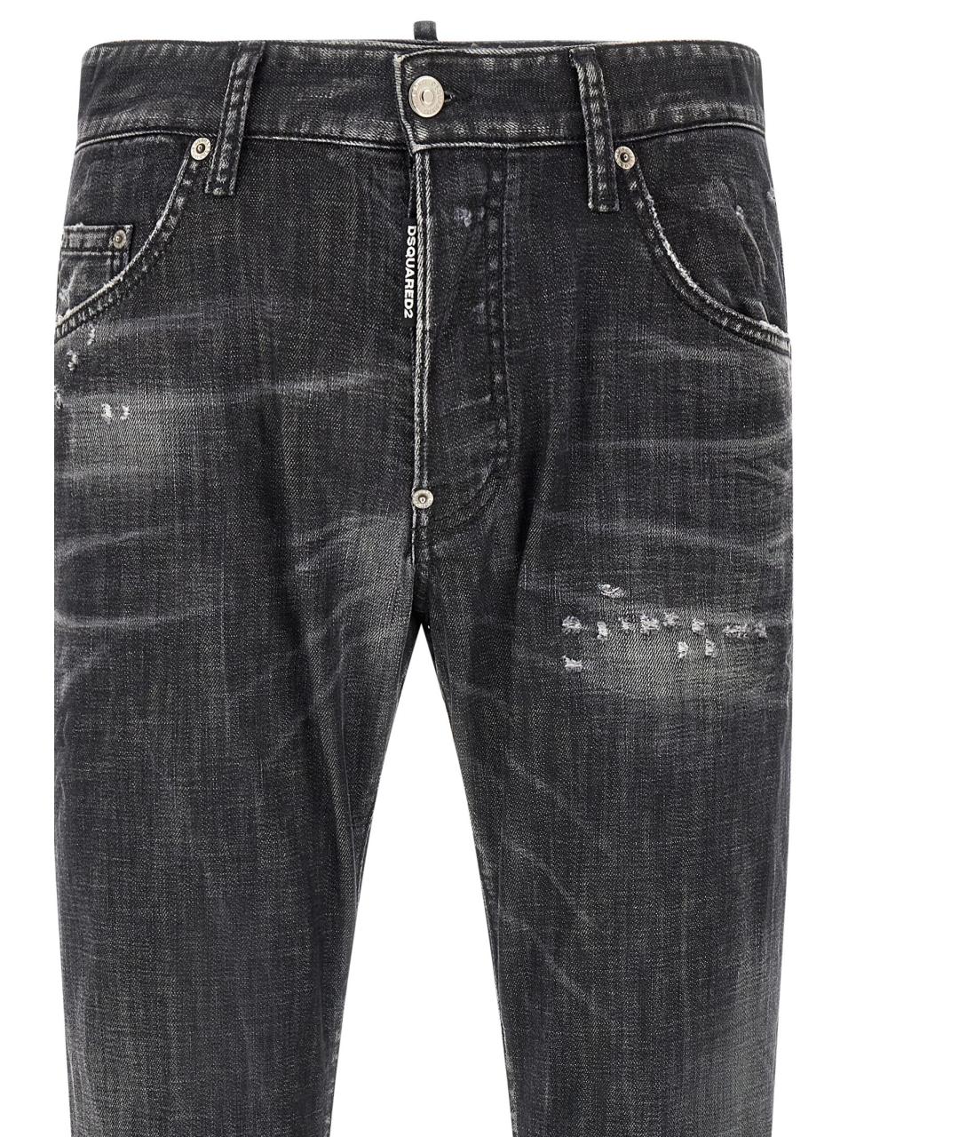 DSQUARED2 Серые хлопковые джинсы скинни, фото 3