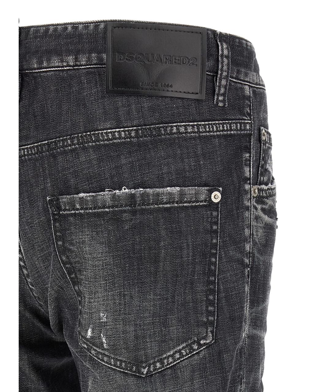 DSQUARED2 Серые хлопковые джинсы скинни, фото 4