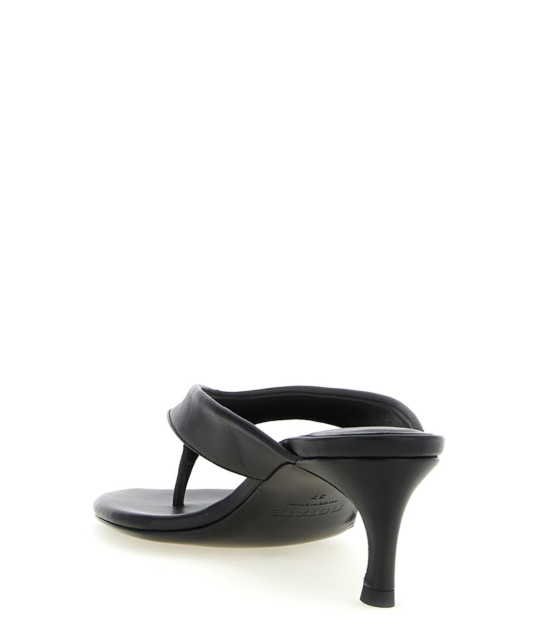 ROTATE Черные кожаные мюли, фото 3