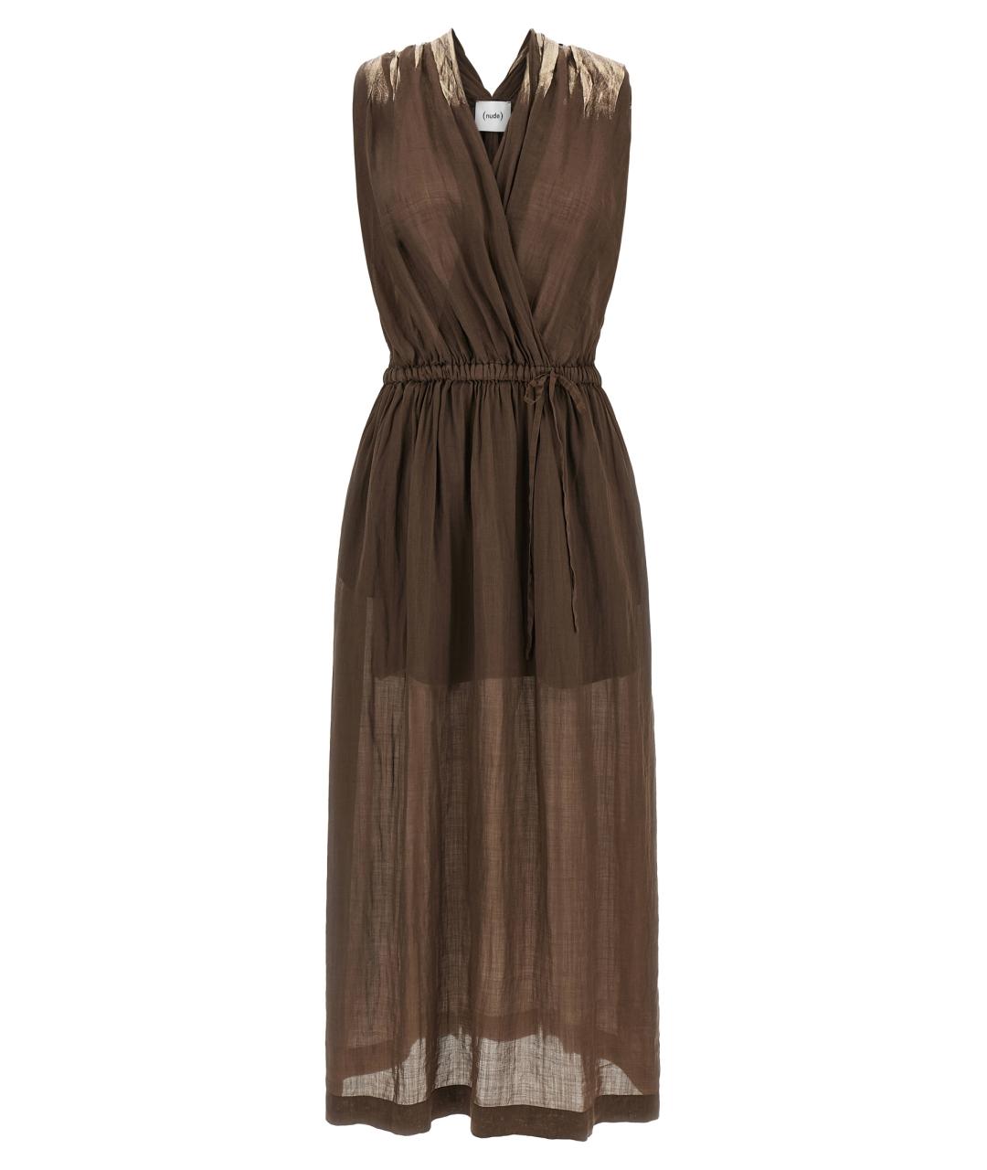 NUDE Коричневое платье, фото 1
