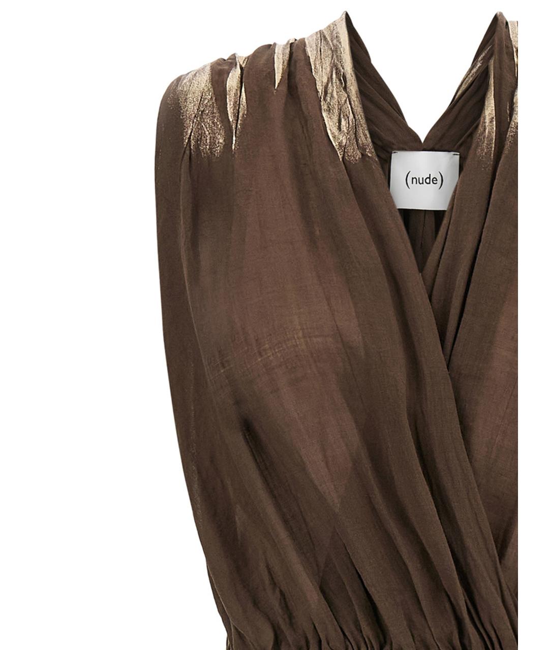 NUDE Коричневое платье, фото 3