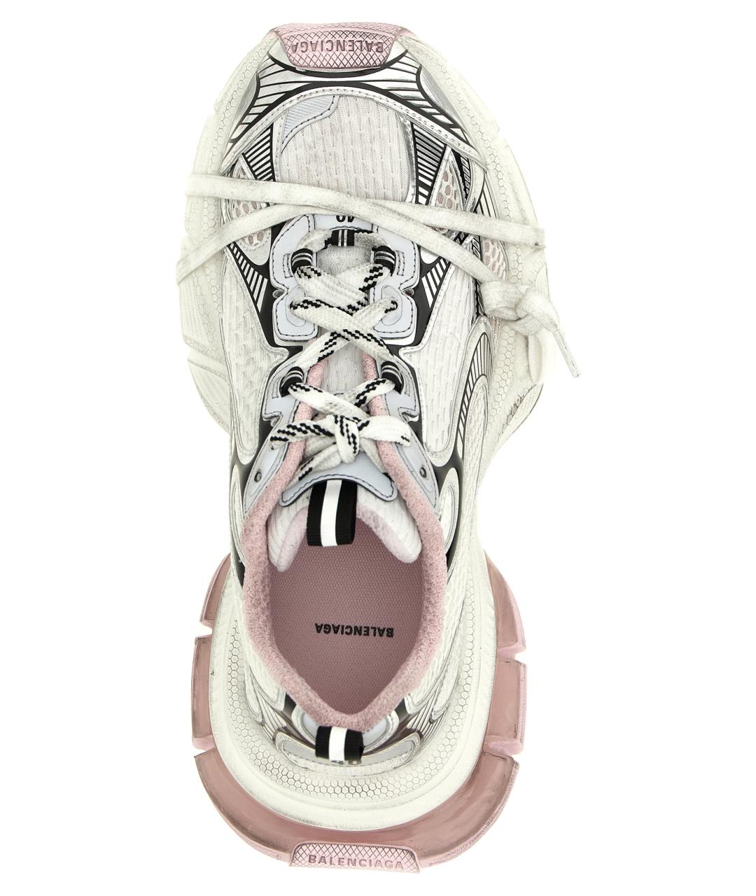 BALENCIAGA Розовые текстильные кроссовки, фото 4