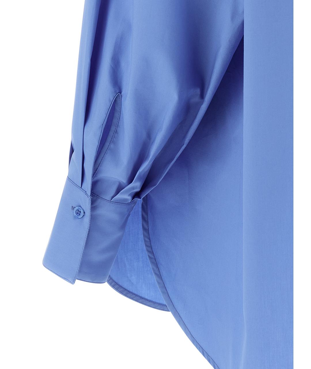 NUDE Голубая хлопковая блузы, фото 4