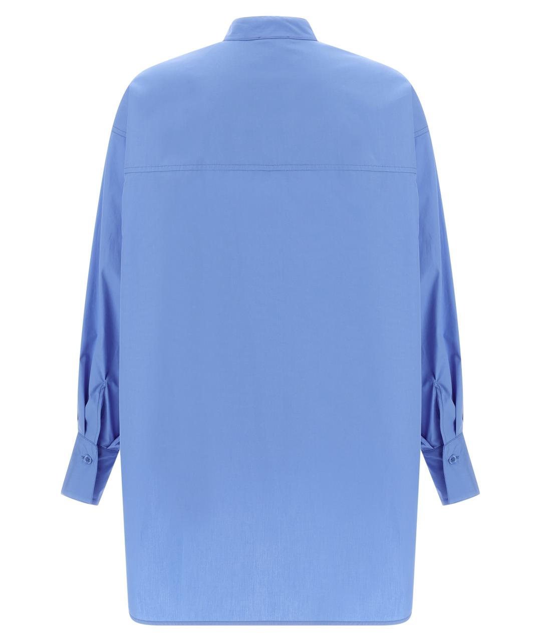 NUDE Голубая хлопковая блузы, фото 2