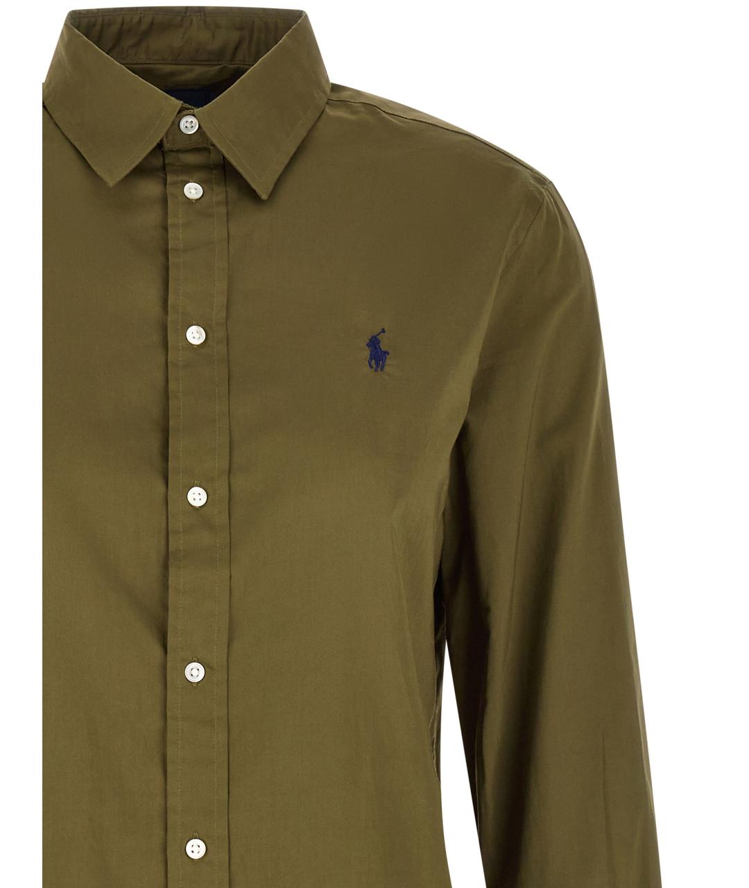 POLO RALPH LAUREN Зеленая хлопковая рубашка, фото 3