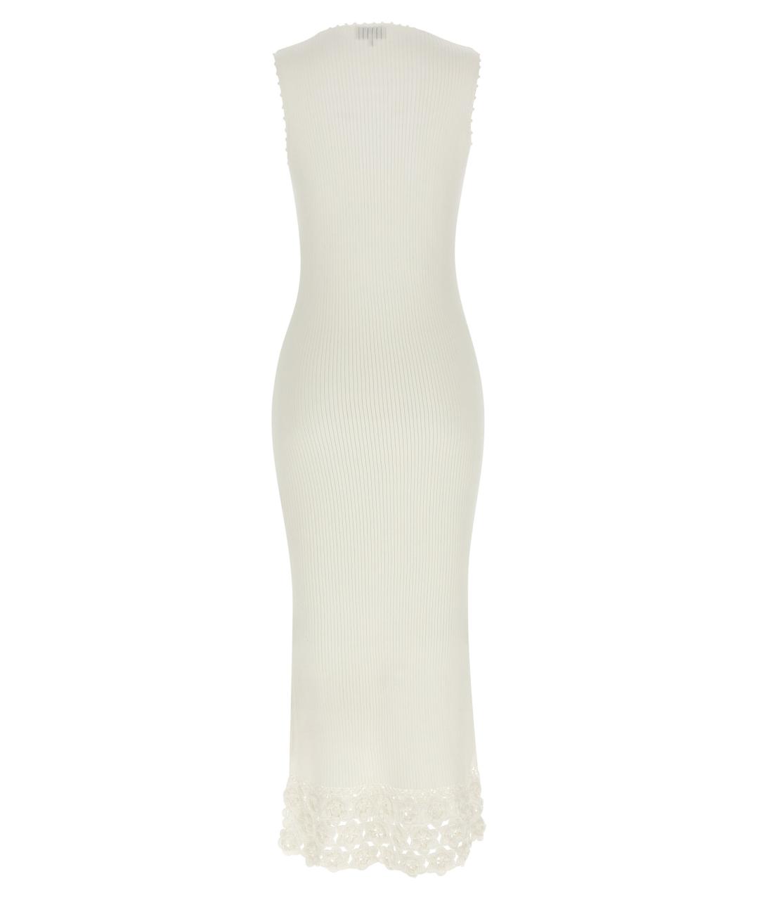 GANNI Белое хлопковое повседневное платье, фото 2