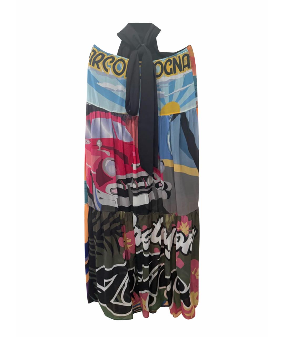 MARCELO BURLON Мульти креповое платье, фото 1