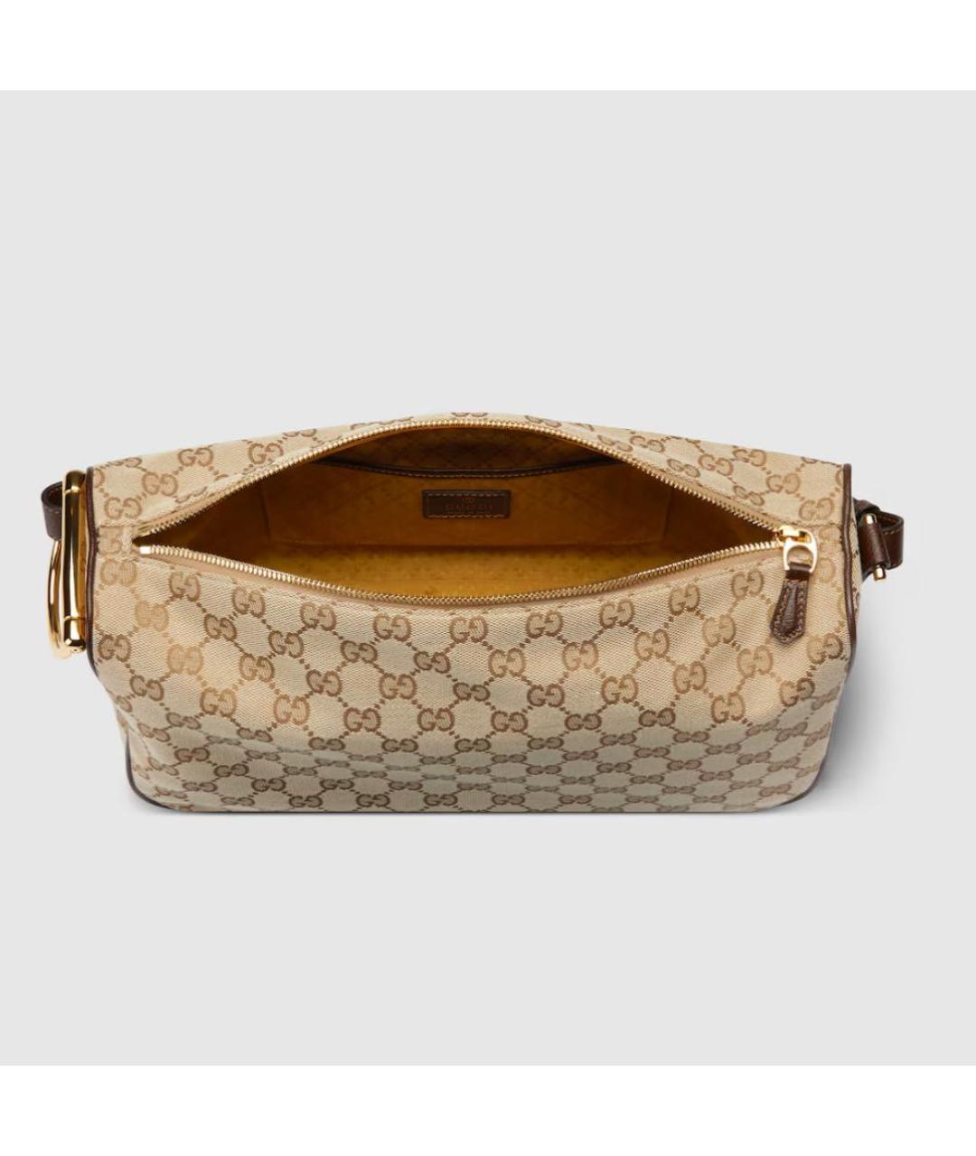 GUCCI Горчичная сумка через плечо, фото 6