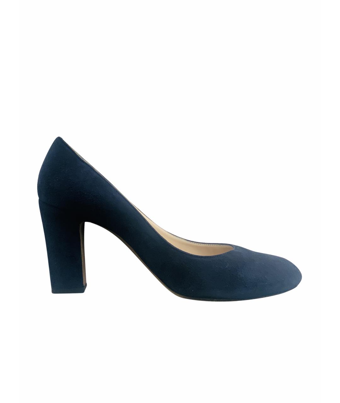 JIMMY CHOO Синие замшевые туфли, фото 1