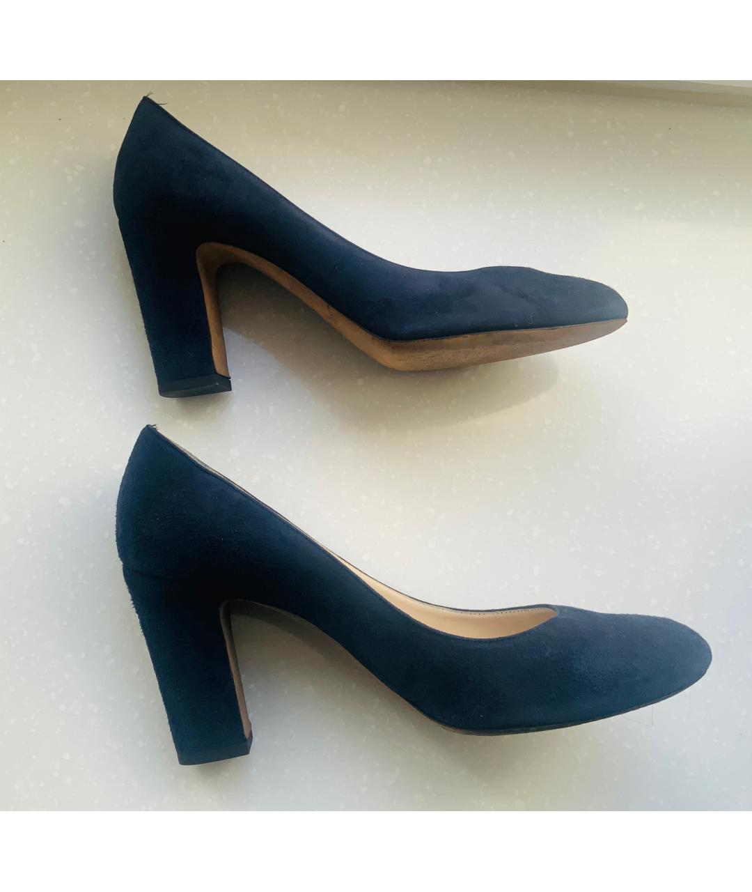 JIMMY CHOO Синие замшевые туфли, фото 6