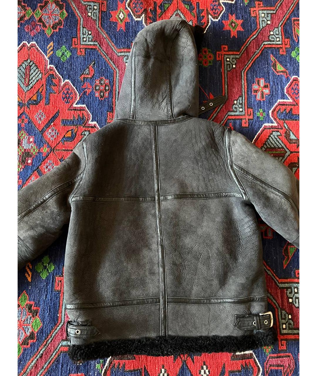 ACNE STUDIOS Черная меховая дубленка, фото 2