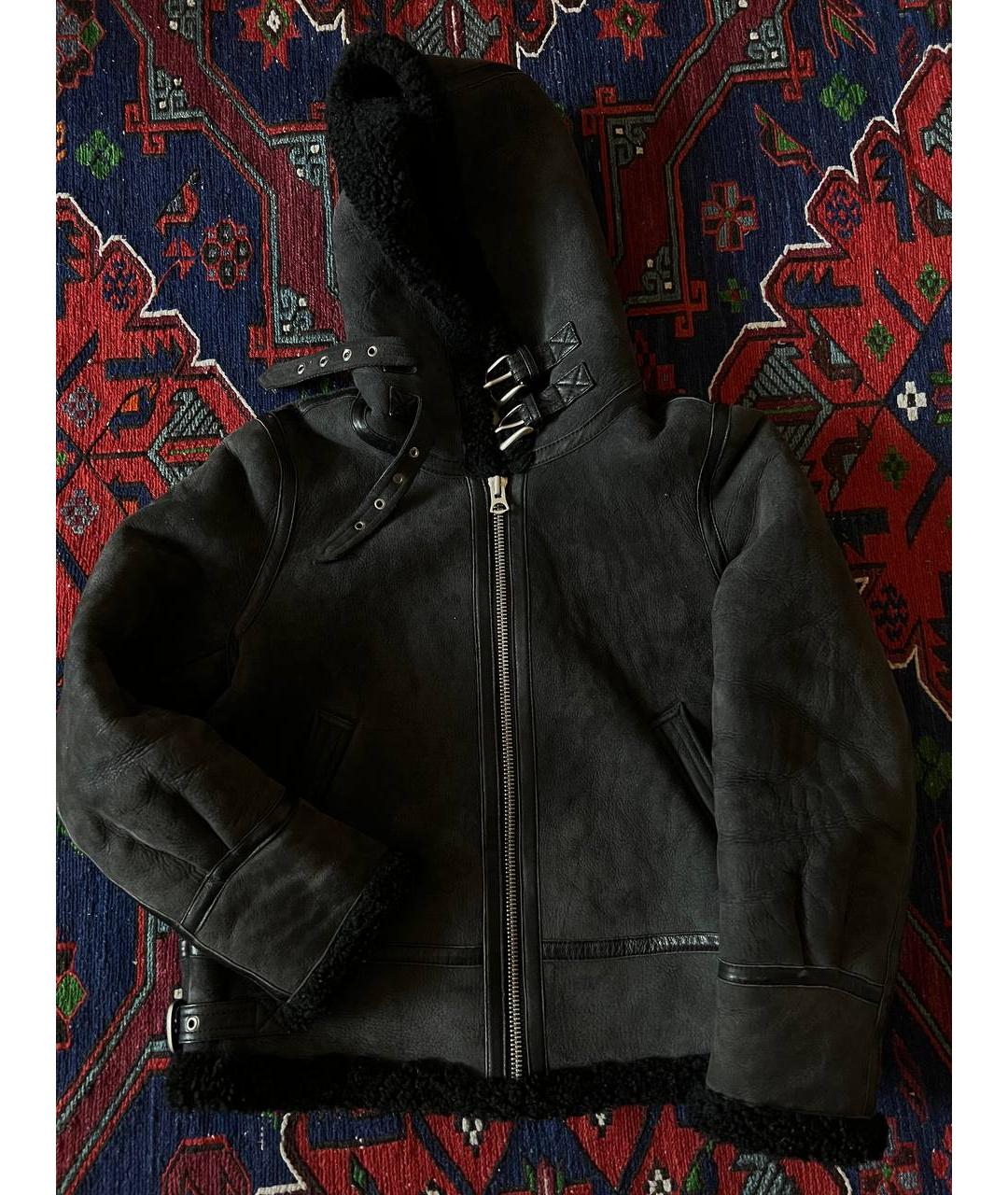 ACNE STUDIOS Черная меховая дубленка, фото 4