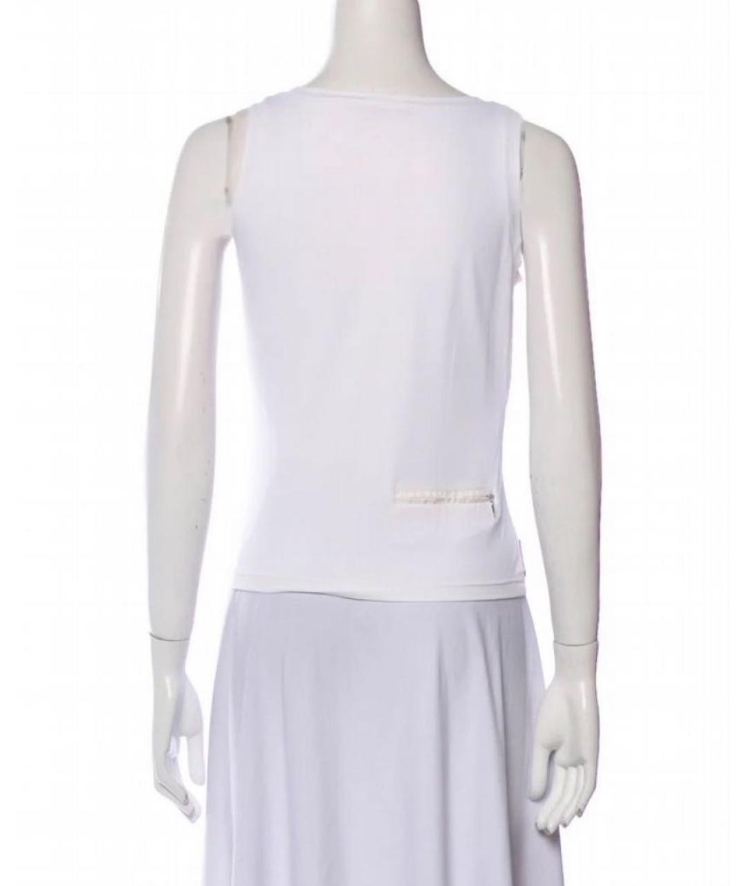 PRADA Белая синтетическая майка, фото 5