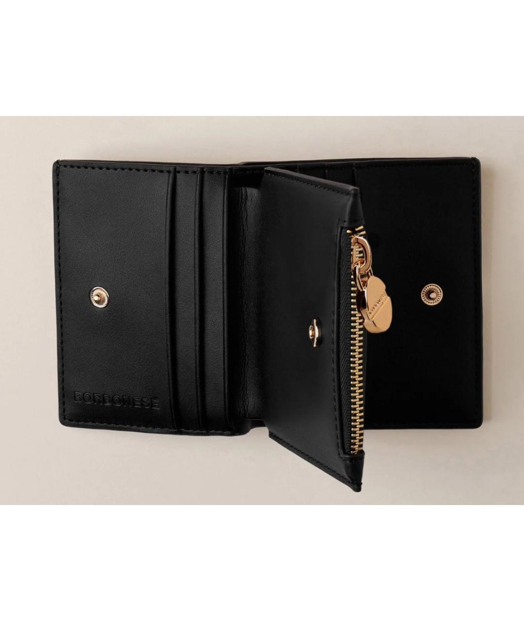 BORBONESE Черный кошелек, фото 2