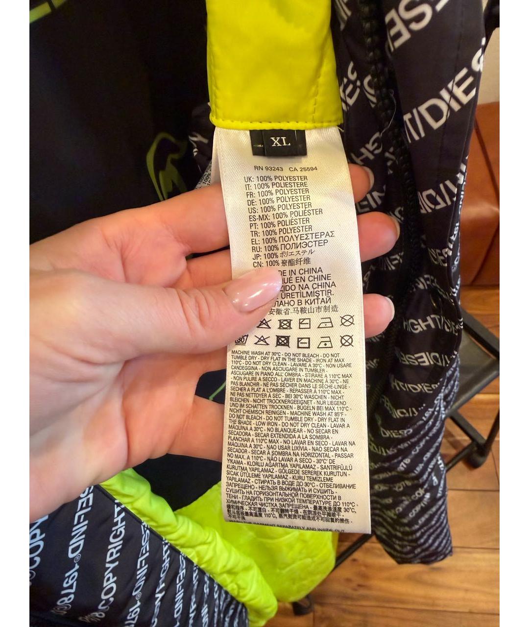 DIESEL Черный полиэстеровый тренч / плащ, фото 6