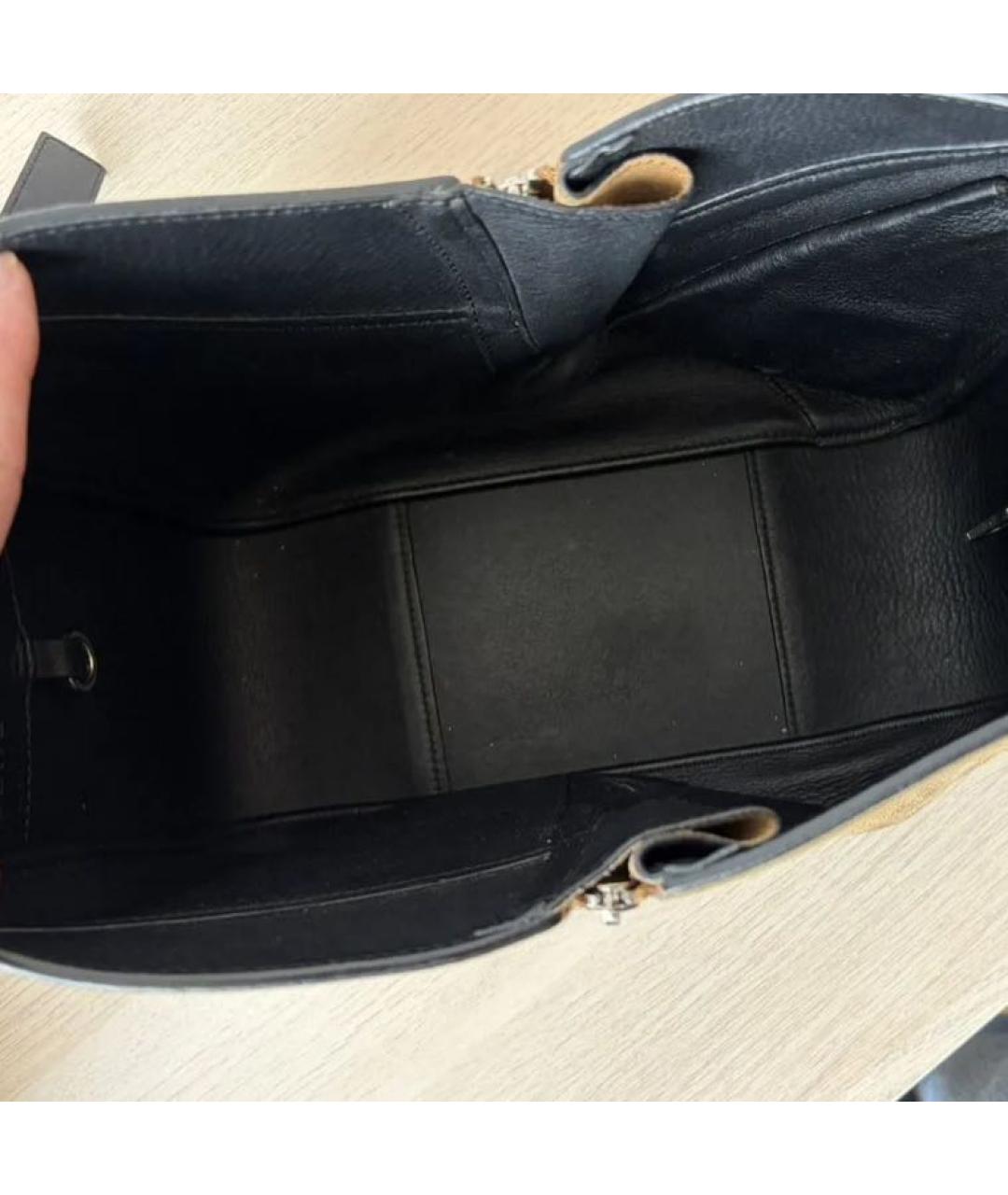 LOEWE Коричневая замшевая сумка через плечо, фото 6