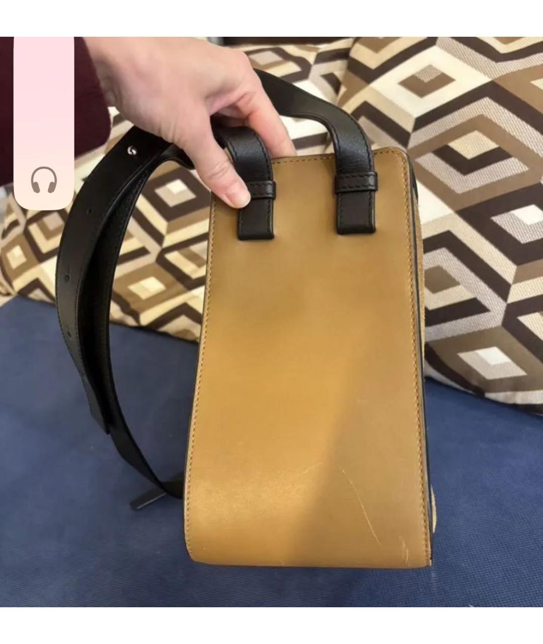 LOEWE Коричневая замшевая сумка через плечо, фото 4