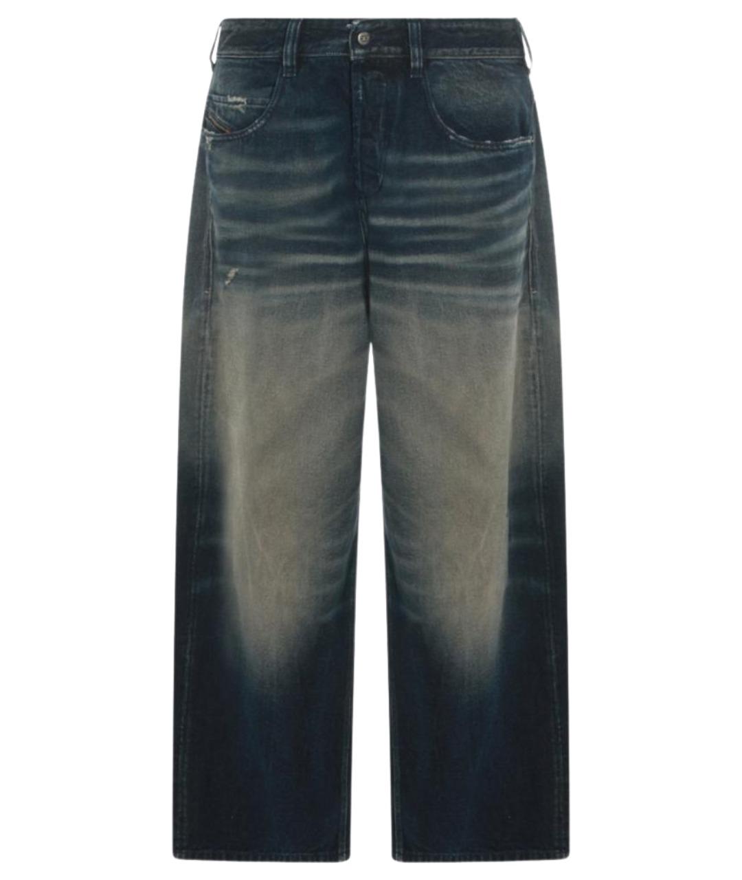 DIESEL Синие хлопковые прямые джинсы, фото 1