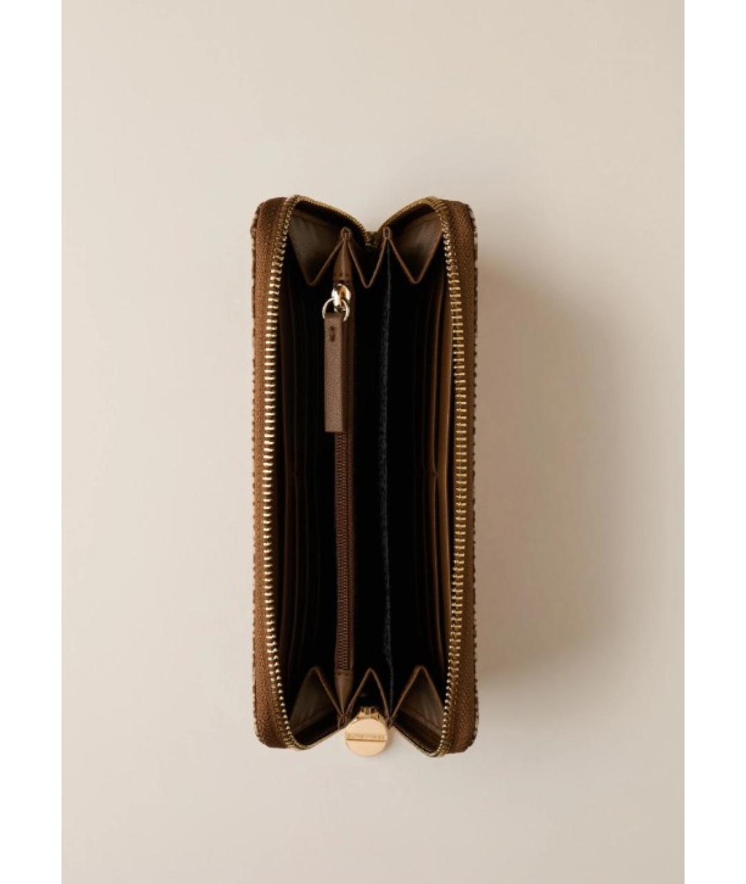 BORBONESE Бежевый кошелек, фото 2