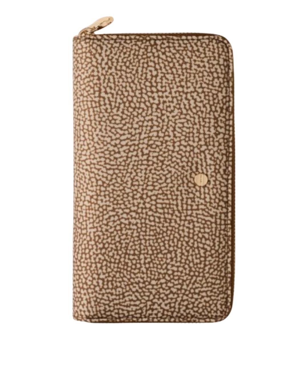 BORBONESE Бежевый кошелек, фото 1