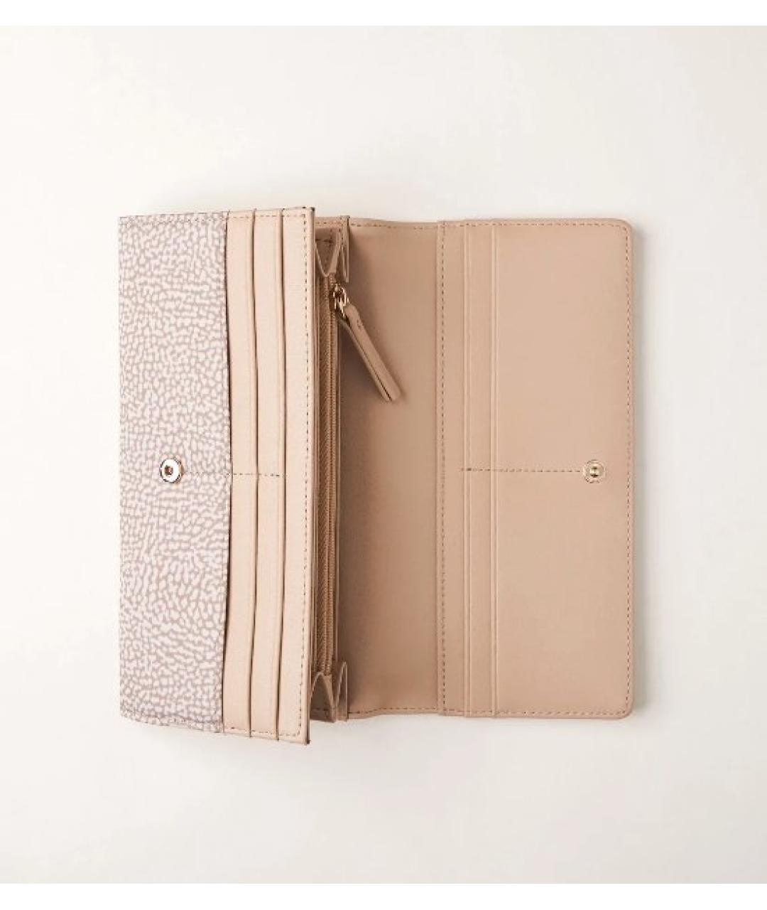 BORBONESE Бежевый кошелек, фото 2
