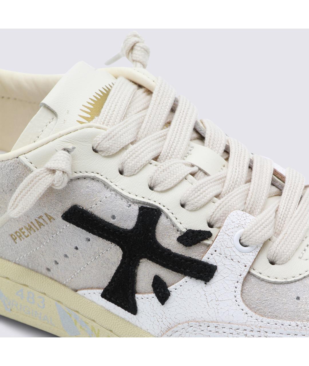 PREMIATA Белые замшевые кеды, фото 4