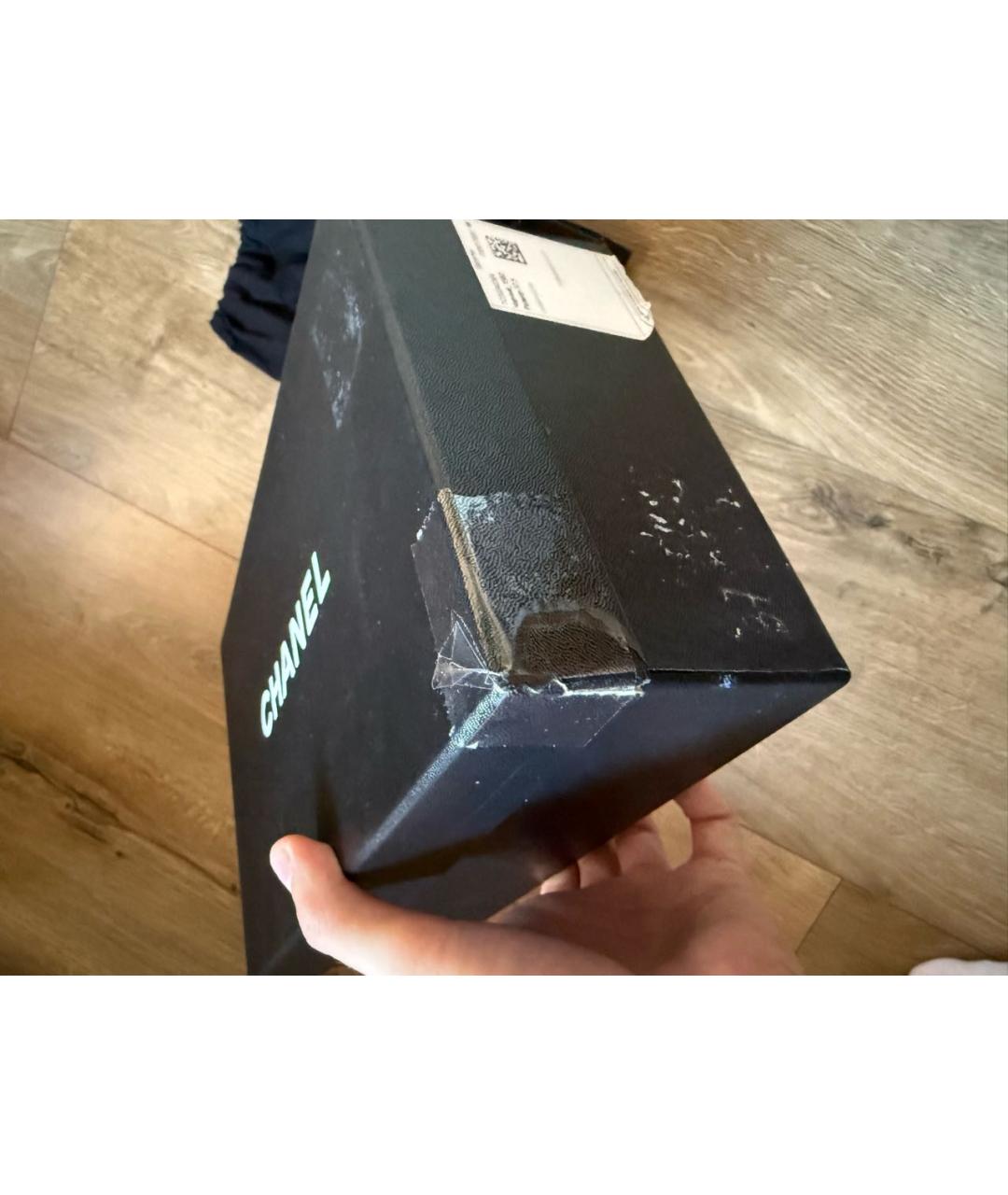 CHANEL Черные кожаные балетки, фото 8