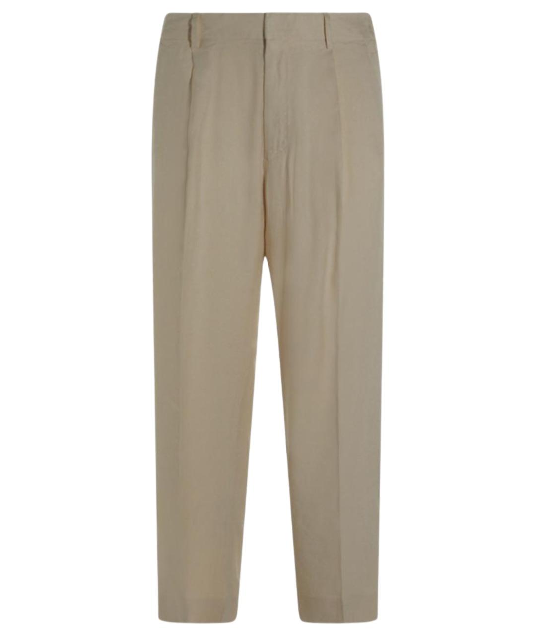 NN.07 Белые вискозные повседневные брюки, фото 1