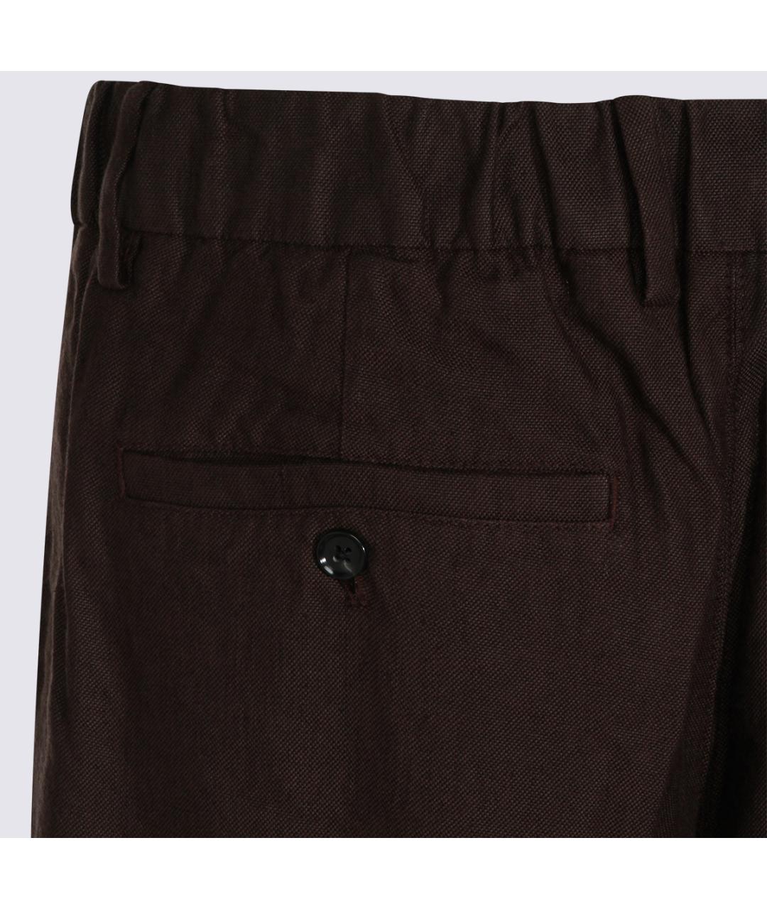 NN.07 Коричневые вискозные повседневные брюки, фото 4