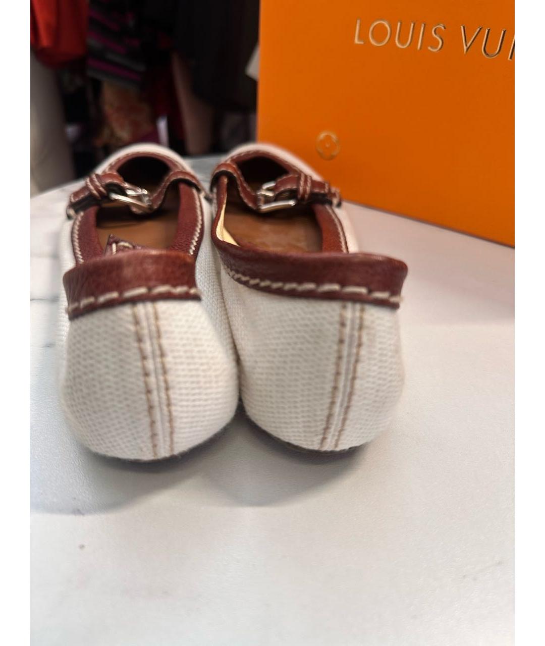 CHLOE Белые текстильные балетки, фото 4